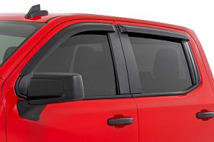 GMC 2500HD Side Window Deflectors - Rough Country - Tape On Rain Guard - '19-'25